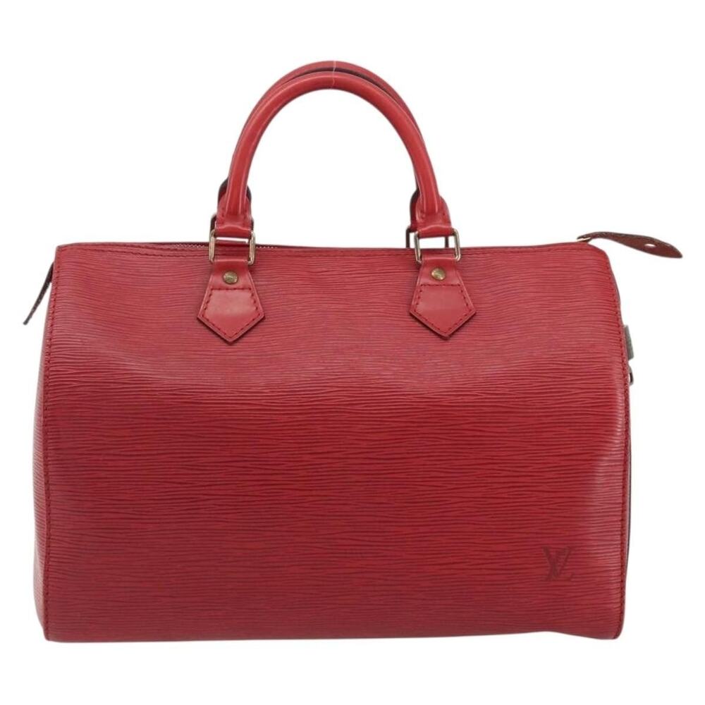 Louis Vuitton Epi Speedy 35 Handbag Red